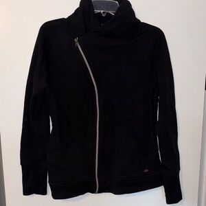 Studio Black Asymmetrical Zip Sweatshirt
